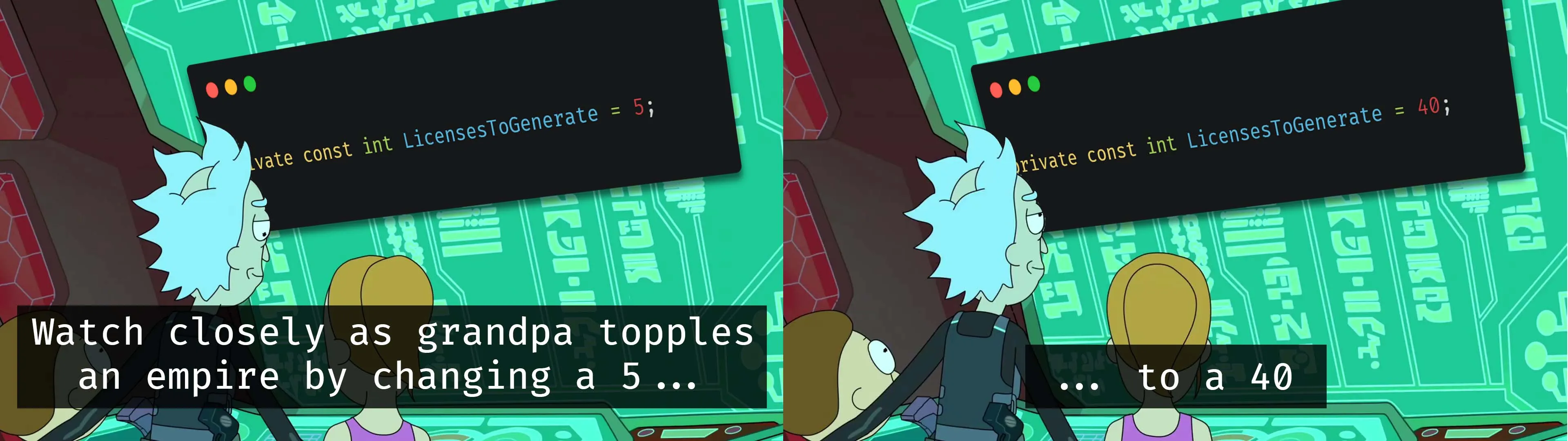 changing a number